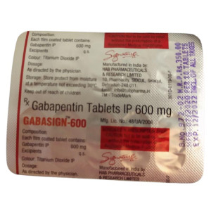 Gabapentin 600mg Gabapentin 600mg